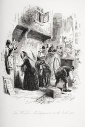 El guardiamarina de madera en la atalaya, ilustración de 